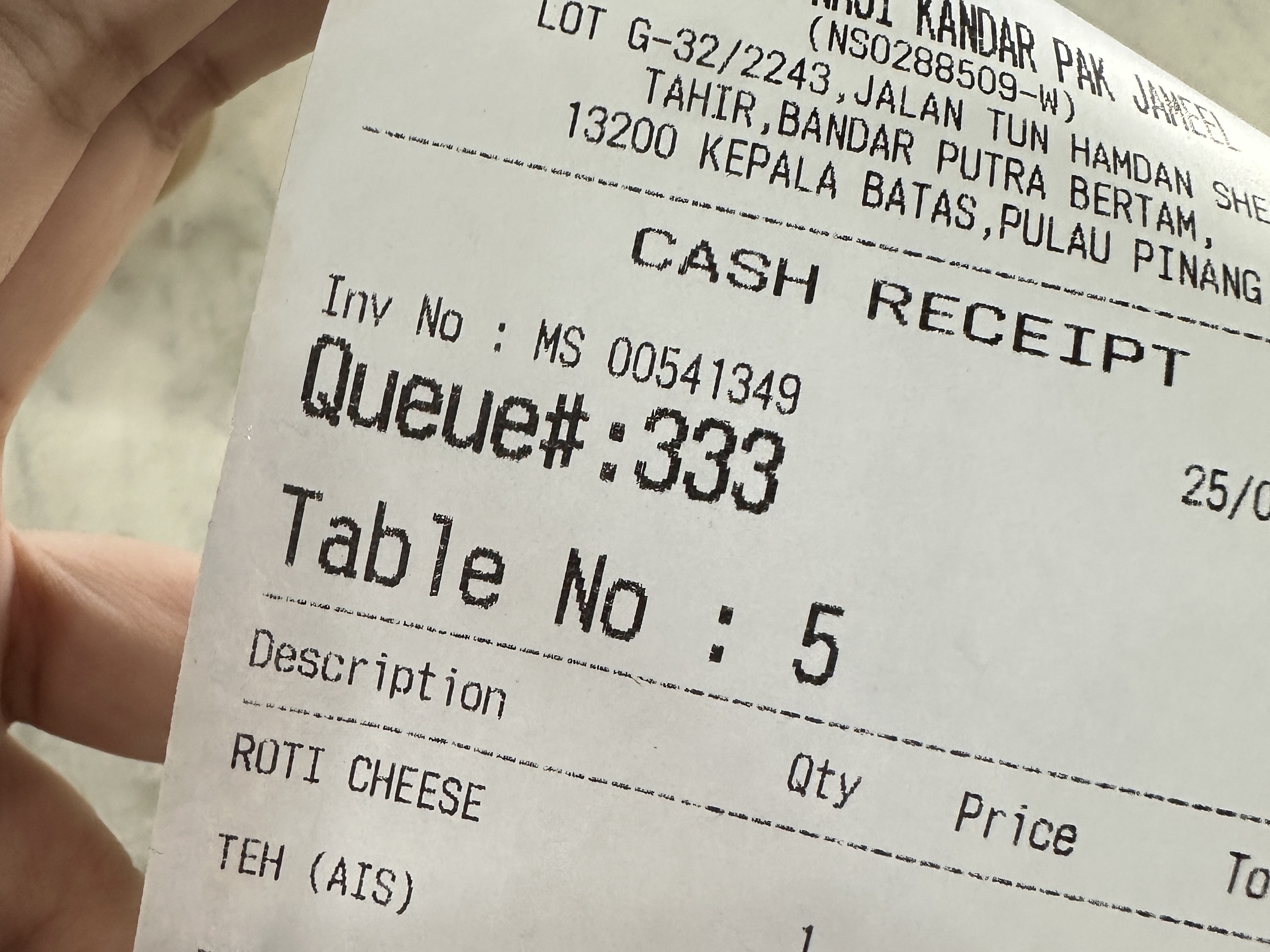 receipt